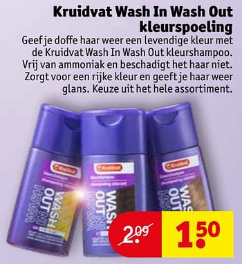 PapoeaNieuwGuinea zeewier Beroep Huismerk - Kruidvat Kruidvat wash in wash out kleurspoeling - Promotie bij  Kruidvat
