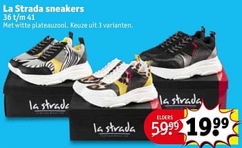 Promoties La strada sneakers - La Strada - Geldig van 23/03/2020 tot 05/04/2020 bij Kruidvat