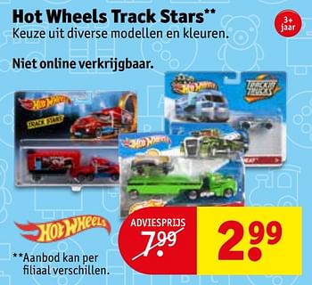 Promoties Hot wheels track stars - Hot Wheels - Geldig van 23/03/2020 tot 05/04/2020 bij Kruidvat