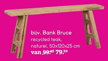 Promoties Bank bruce - Huismerk - Leen Bakker - Geldig van 23/03/2020 tot 05/04/2020 bij Leen Bakker