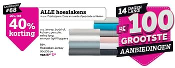 Promoties Hoeslaken jersey - Huismerk - Leen Bakker - Geldig van 23/03/2020 tot 05/04/2020 bij Leen Bakker