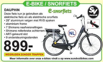 Promoties E-bike - snorfiets dauphin - Sundvall - Geldig van 23/03/2020 tot 13/04/2020 bij Van Cranenbroek