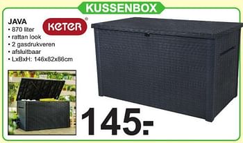 Promoties Kussenbox java - Keter - Geldig van 23/03/2020 tot 13/04/2020 bij Van Cranenbroek