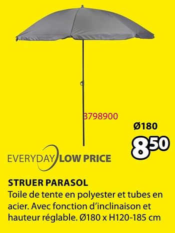 Promotions Struer parasol - Produit Maison - Jysk - Valide de 23/03/2020 à 05/04/2020 chez Jysk