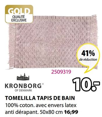 Promotions Tomelilla tapis de bain - Kronborg - Valide de 23/03/2020 à 05/04/2020 chez Jysk