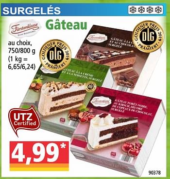 Promoties Gâteau - Fürstenklasse - Geldig van 01/04/2020 tot 07/04/2020 bij Norma