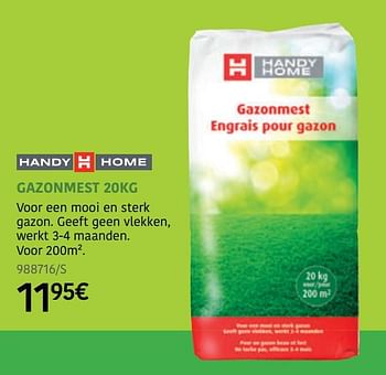 Promoties Gazonmest - Huismerk - HandyHome - Geldig van 23/03/2020 tot 21/06/2020 bij HandyHome