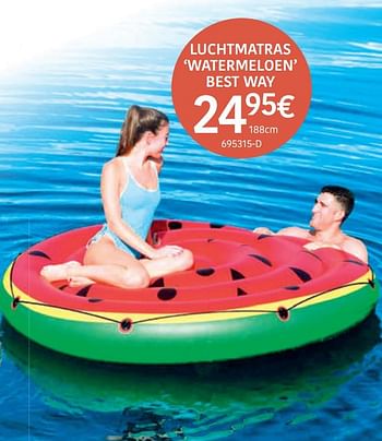 Promoties Luchtmatras watermeloen best way - BestWay - Geldig van 23/03/2020 tot 21/06/2020 bij HandyHome