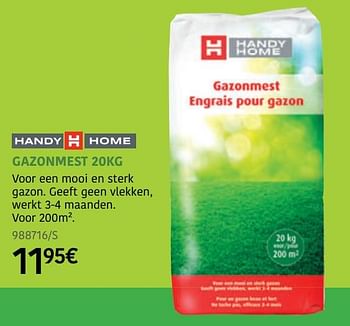 Promoties Gazonmest - Huismerk - HandyHome - Geldig van 23/03/2020 tot 21/06/2020 bij HandyHome