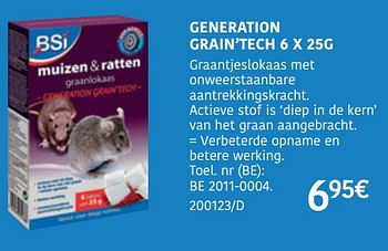 Promoties Generation grain`tech - BSI - Geldig van 23/03/2020 tot 21/06/2020 bij HandyHome