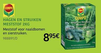 Promoties Hagen en struiken meststof - Compo - Geldig van 23/03/2020 tot 21/06/2020 bij HandyHome