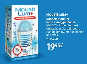 Promoties Mousti-lum+ - Huismerk - HandyHome - Geldig van 23/03/2020 tot 21/06/2020 bij HandyHome