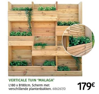 Promoties Verticale tuin malaga - Huismerk - HandyHome - Geldig van 23/03/2020 tot 21/06/2020 bij HandyHome
