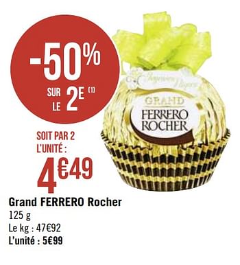Promoties Grand ferrero rocher - Ferrero - Geldig van 30/03/2020 tot 13/04/2020 bij Super Casino