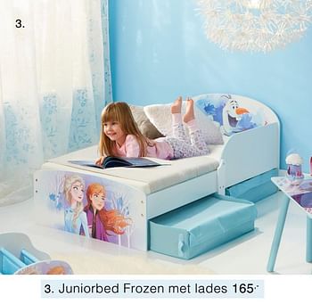 Promoties Juniorbed frozen met lades - Disney - Geldig van 29/03/2020 tot 18/04/2020 bij Baby & Tiener Megastore