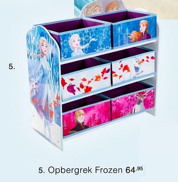 Promoties Opbergrek frozen - Disney - Geldig van 29/03/2020 tot 18/04/2020 bij Baby & Tiener Megastore