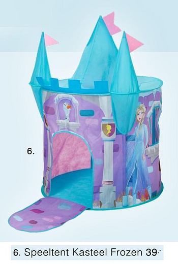 Promoties Speeltent kasteel frozen - Disney - Geldig van 29/03/2020 tot 18/04/2020 bij Baby & Tiener Megastore
