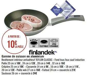 Promotions Gamme de cuisson en aluminium - Finlandek - Valide de 30/03/2020 à 13/04/2020 chez Géant Casino
