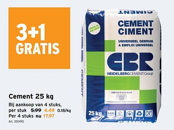Promoties Cement - CBR - Geldig van 01/04/2020 tot 14/04/2020 bij Gamma
