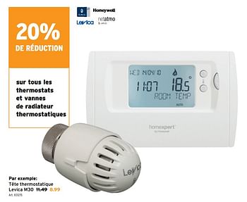 Promotions Thermostats et vannes de radiateur thermostatiques levica m30 - Levica - Valide de 01/04/2020 à 14/04/2020 chez Gamma