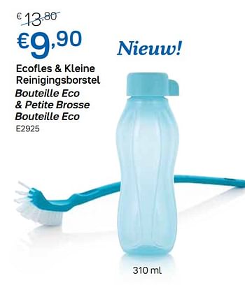 Promoties Ecofles + kleine reinigingsborstel bouteille eco + petite brosse bouteille eco - Huismerk - Tupperware - Geldig van 18/03/2020 tot 07/06/2020 bij Tupperware