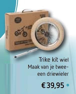 Promoties Trike kit wiel maak van je twee een driewieler - Huismerk - De Speelvogel - Geldig van 24/03/2020 tot 31/08/2020 bij De Speelvogel