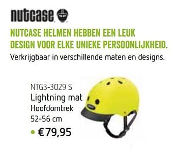 Promoties Nutcase helmen lightning mat - Nutcase - Geldig van 24/03/2020 tot 31/08/2020 bij De Speelvogel