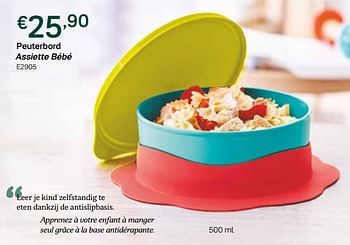 Produit Maison Tupperware Peuterbord Assiette Bebe En Promotion Chez Tupperware