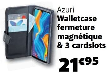 Promotions Azuri walletcase fermeture magnétique + 3 cardslots - Azuri - Valide de 01/04/2020 à 20/04/2020 chez Base