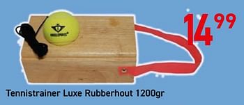 Promoties Tennistrainer luxe rubberhout 1200gr - Huismerk - Tuf Tuf - Geldig van 30/03/2020 tot 20/04/2020 bij Tuf Tuf