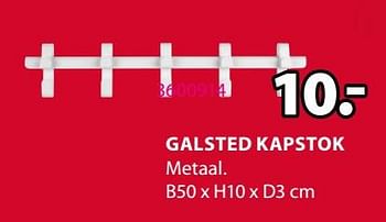 Promoties Galsted kapstok - Huismerk - Jysk - Geldig van 30/03/2020 tot 13/04/2020 bij Jysk