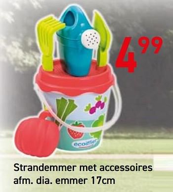 Promoties Strandemmer met accessoires - Ecoiffier - Geldig van 30/03/2020 tot 20/04/2020 bij Vavantas