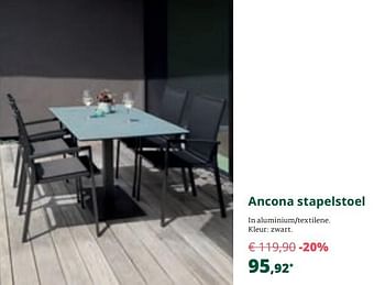 Promoties Ancona stapelstoel - Bristol - Geldig van 25/03/2020 tot 28/04/2020 bij Overstock