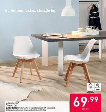 Promoties Stoelen - Home Creation Living - Geldig van 06/04/2020 tot 12/04/2020 bij Aldi