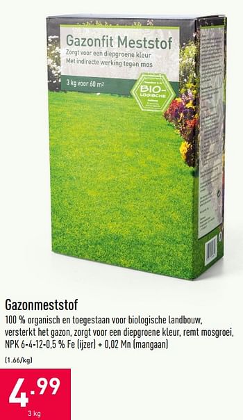Promotions Gazonmeststof - Produit maison - Aldi - Valide de 06/04/2020 à 12/04/2020 chez Aldi