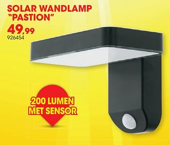 Promoties Solar wandlamp pastion - Eglo - Geldig van 24/03/2020 tot 30/06/2020 bij Hubo