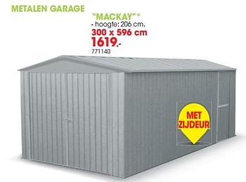 Promoties Metalen garage mackay - Gardenas - Geldig van 24/03/2020 tot 30/06/2020 bij Hubo