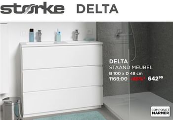 Promotions Delta staand meubel - Storke - Valide de 01/04/2020 à 30/04/2020 chez X2O