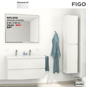 Promoties Figo riflessi spiegelpaneel - Linie - Geldig van 01/04/2020 tot 30/04/2020 bij X2O