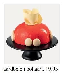 Promotions Aardbeien boltaart - Huismerk - De Bijenkorf - Valide de 21/03/2020 à 20/06/2020 chez De Bijenkorf