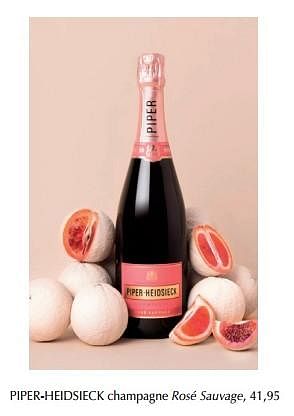 Promoties Piper-heidsieck champagne rosé sauvage - Piper-Heidsieck - Geldig van 21/03/2020 tot 20/06/2020 bij De Bijenkorf