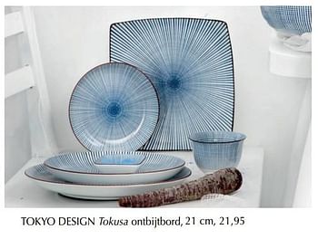 Promoties Tokusa ontbijtbord - Tokyo Design - Geldig van 21/03/2020 tot 20/06/2020 bij De Bijenkorf