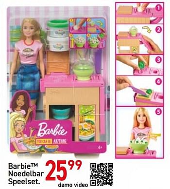 Promoties Barbie noedelbar speelset - Mattel - Geldig van 30/03/2020 tot 20/04/2020 bij Tuf Tuf