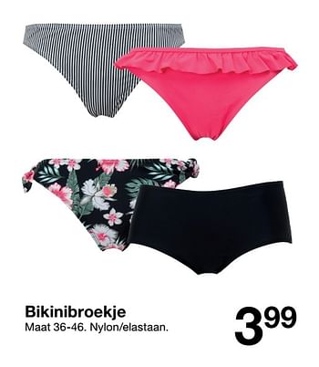 Promoties Bikinibroekje - Huismerk - Zeeman  - Geldig van 04/04/2020 tot 10/04/2020 bij Zeeman