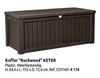 Promoties Koffer rockwood keter - Keter - Geldig van 02/04/2020 tot 30/06/2020 bij BricoPlanit