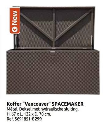 Promoties Koffer vancouver spacemaker - Spacemaker - Geldig van 02/04/2020 tot 30/06/2020 bij BricoPlanit