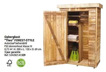 Promotions Opbergkast theo forest-style - Forest-Style - Valide de 02/04/2020 à 30/06/2020 chez BricoPlanit