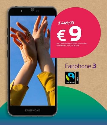Promoties Fairphone 3 - Fairphone - Geldig van 01/04/2020 tot 15/04/2020 bij Proximus