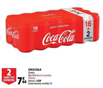 Promotions Coca cola classic - Coca Cola - Valide de 01/04/2020 à 13/04/2020 chez Auchan Ronq