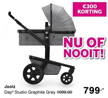 Promotions Joolz day studio graphite grey - Joolz - Valide de 05/04/2020 à 11/04/2020 chez Baby & Tiener Megastore